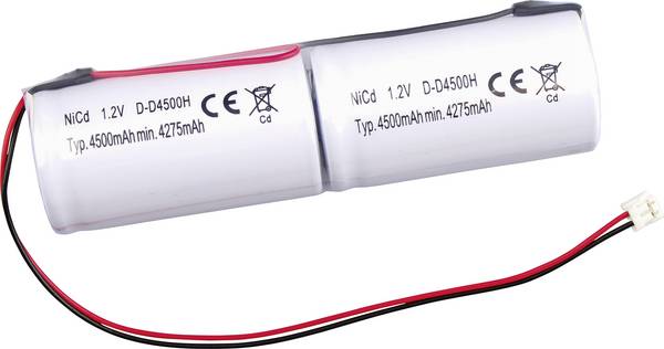 Mexcel  Akupack 2 x Velké mono  Ni-Cd 2.4 V 4500
