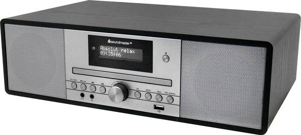 soundmaster  DAB980SW stolní rádio, DAB+, FM, FM, CD, USB, FM, MP3, DAB+, AUX, vč. dálkového ovládání, funkce alarmu, černá