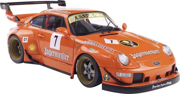 Solido model osobního automobilu Porsche BODYKIT JÄGERMEISTER RWB, ORANŽOVÁ hotový model Model osobního automobilu