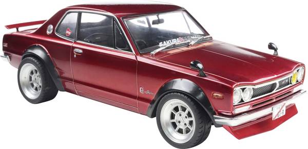 Solido model osobního automobilu Nissan Skyline (C10) HoaKOSUKA červená hotový model Model osobního automobilu