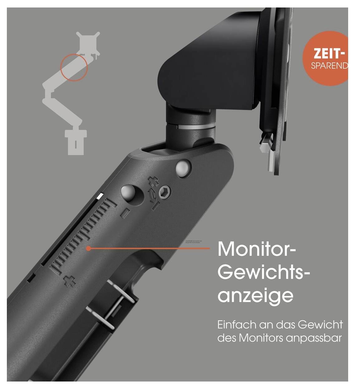 Vogel's MOMO 4126 držák na zeď pro monitor 1 Displej: (s) 25,4 cm (10") - 109,2 cm (43") černá nastavitelná výška, naklá-5