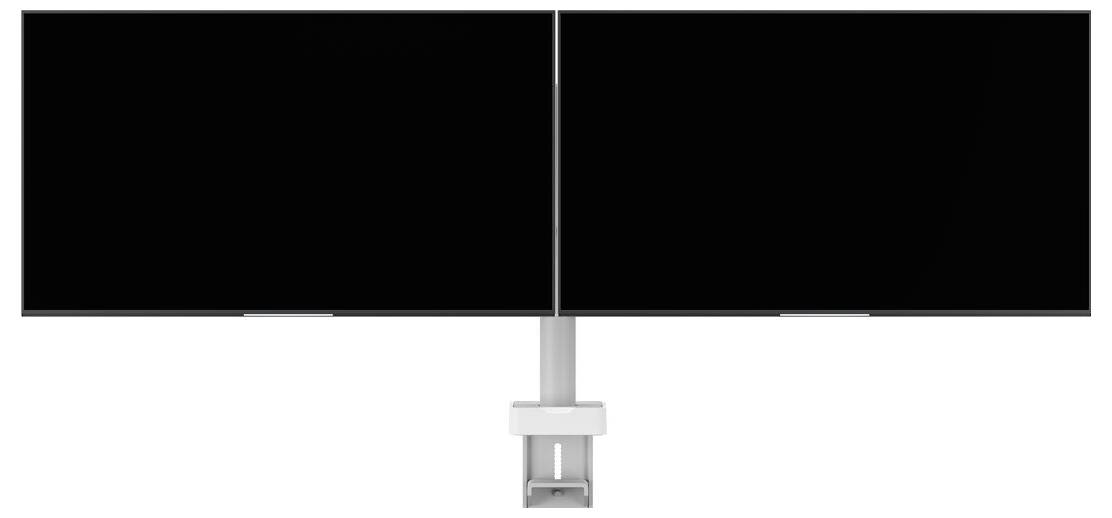 Vogel's MOMO 4237 držák na stůl pro monitor 2 Displej: (s) 25,4 cm (10") - 86,4 cm (34") bílá nastavitelná výška, otočný-1