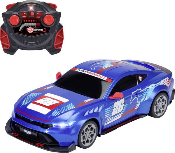 Dickie Toys RC Ford Mustang Customized, Try Me, RTR 1:16 RC model auta elektrický, sportovní auto, 201105014