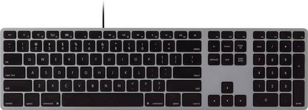 Matias Matias FK316CB Wired USB-C® Keyboard for Mac - Space Gray - U.S. Version USB klávesnice US anglická, QWERTY, Mac Space Grau
