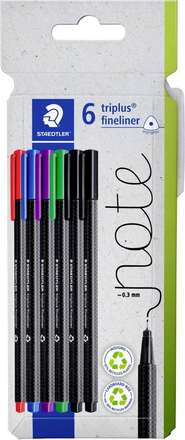 Staedtler triplus 334 C6 popisovač  0.3 mm 6 ks