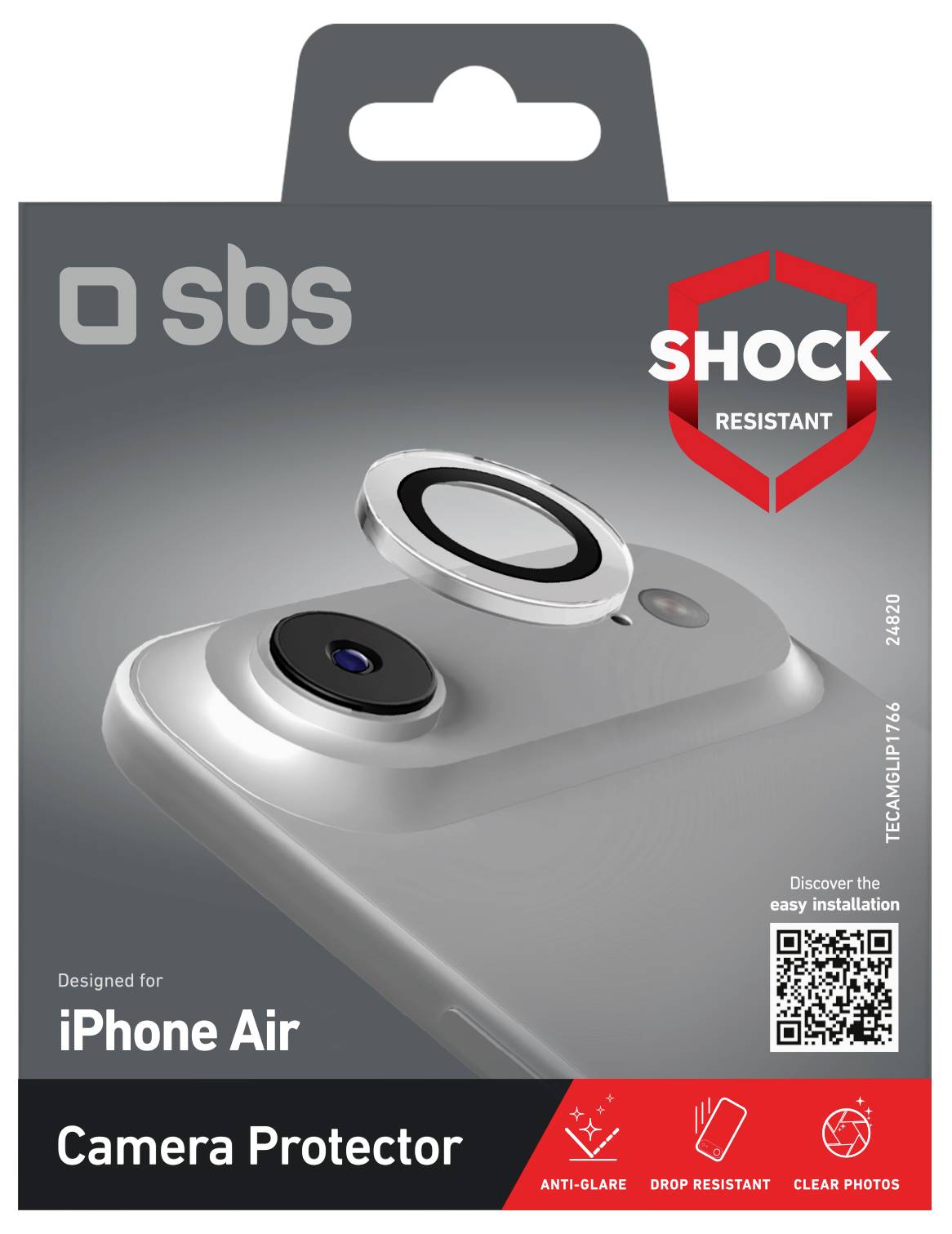 sbs mobile Ochranné sklo kamery sbs mobile 1 ks odolné vůči poškrábání TECAMGLIP1766-1