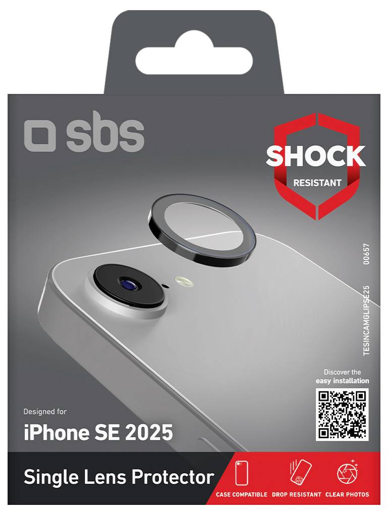 sbs mobile Ochranné sklo kamery iPhone 1 ks odolné vůči poškrábání TESINCAMGLIPSE25-1