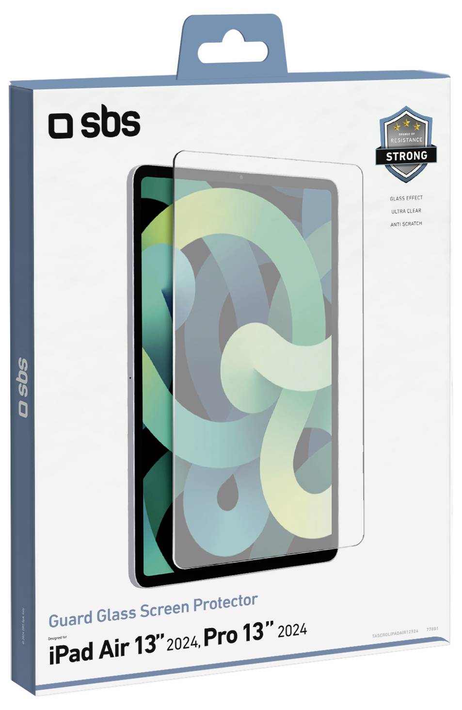 Ochranné sklo na obrazovku „Guard Glass Screen Protector" pro iPad Air 13" 2024, Pro 13" 2024 s odolným, odolným vůči nárazu sklem pro ochranu zařízení.
