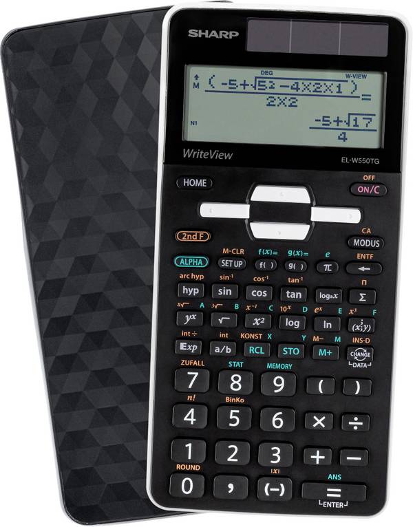 Sharp Schulrechner EL-W 550 TG  školní počítač, displej (počet míst) 16, černá