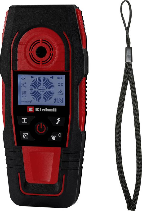 Einhell detektor  TE-MD 80 2270145   Druh materiálu železných kovů, neželezných kovů, dřeva, kabely vedoucí napětí