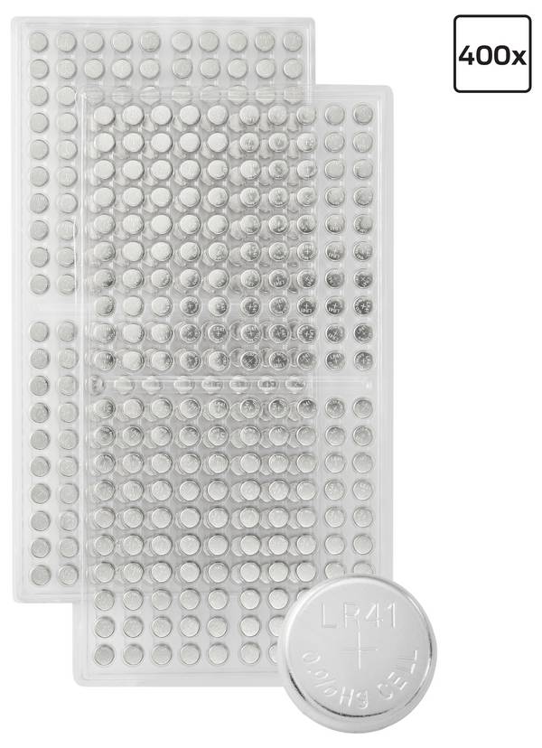 VOLTCRAFT knoflíkový článek LR 41 1.5 V 400 ks 35 mAh alkalicko-manganová AG3