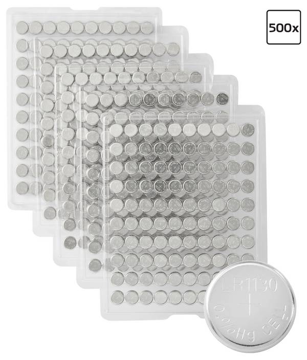 VOLTCRAFT knoflíkový článek LR 1130 1.5 V 500 ks 75 mAh alkalicko-manganová AG10