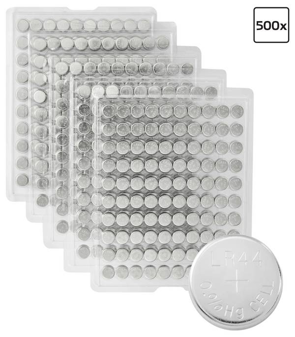 VOLTCRAFT knoflíkový článek LR 44 1.5 V 500 ks 140 mAh alkalicko-manganová AG13