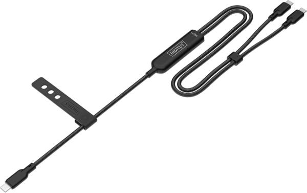 Digitus Kabel USB-C USB 2.0 USB-C®, USB-C ® zástrčka 180 cm černá AK-300170-018-S