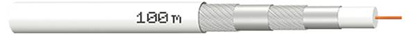MegaSat 100066 koaxiální kabel, vnější Ø: 7.2 mm, bílá, 100 m-0