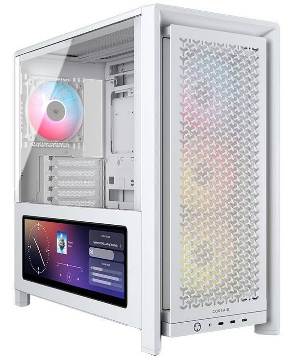 Corsair FRAME 4000D LCD RS ARGB midi tower PC skříň  černá 4 předinstalované LED ventilátory