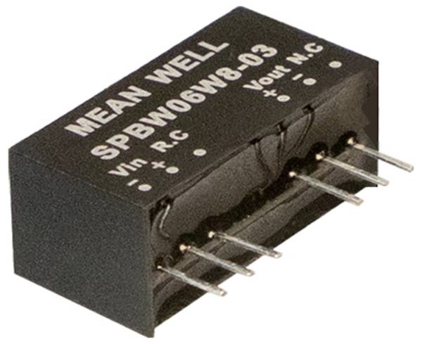 MEAN WELL SPBW06W8-12 DC/DC měnič napětí  12 V 0.500 A 6 W  Obsah 1 ks