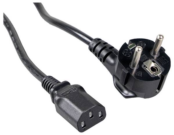 MEAN WELL EU1-MC13 napájecí síťový kabel  černá 1.8 m