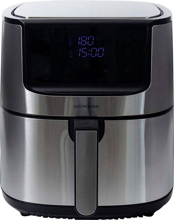 Gastronoma 18290010 horkovzdušná fritéza 8 l 1 800 W recirkulační funkce, ochrana proti přehřátí stříbrná, černá