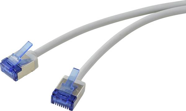 <br>  Renkforce<br>  RF-7116928<br>  RJ45<br>  síťový<br>  síťové kabely, propojovací kabely<br>  CAT 6A<br>  U/FTP<br>  1.00 m<br>  šedá<br>  extrémně tenký <br>  1 ks<br>