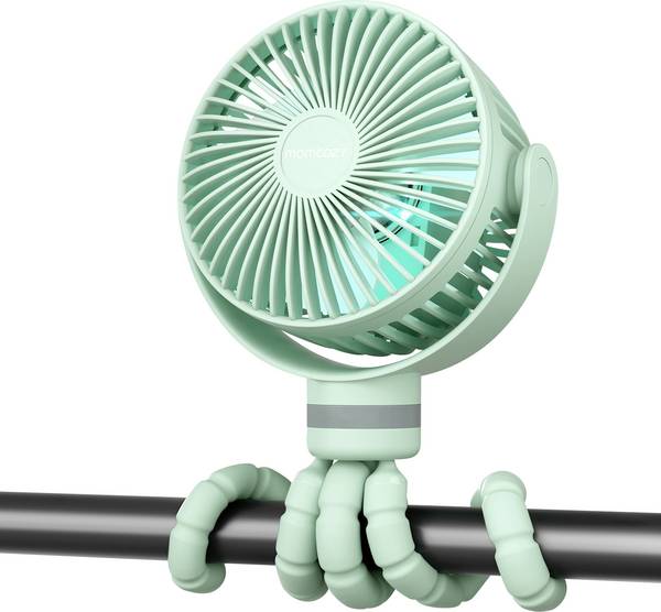 momcozy  Akumulátorový ventilátor    zelená natáčecí, s aku, s osvětlením