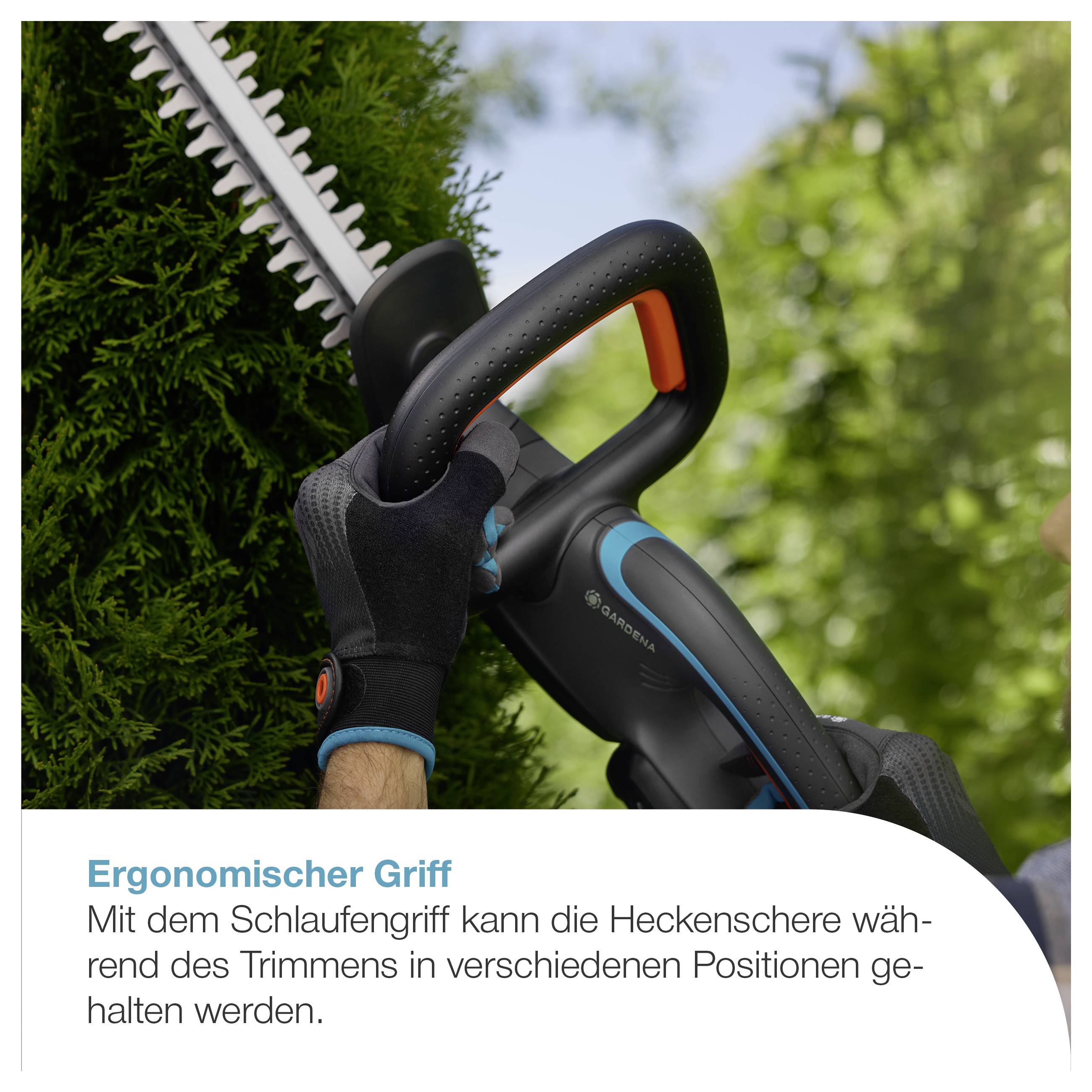 GARDENA Akku-Heckenschere EasyCut 55/18V P4A solo akumulátor Aku nůžky na živý plot Li-Ion 550 mm-4