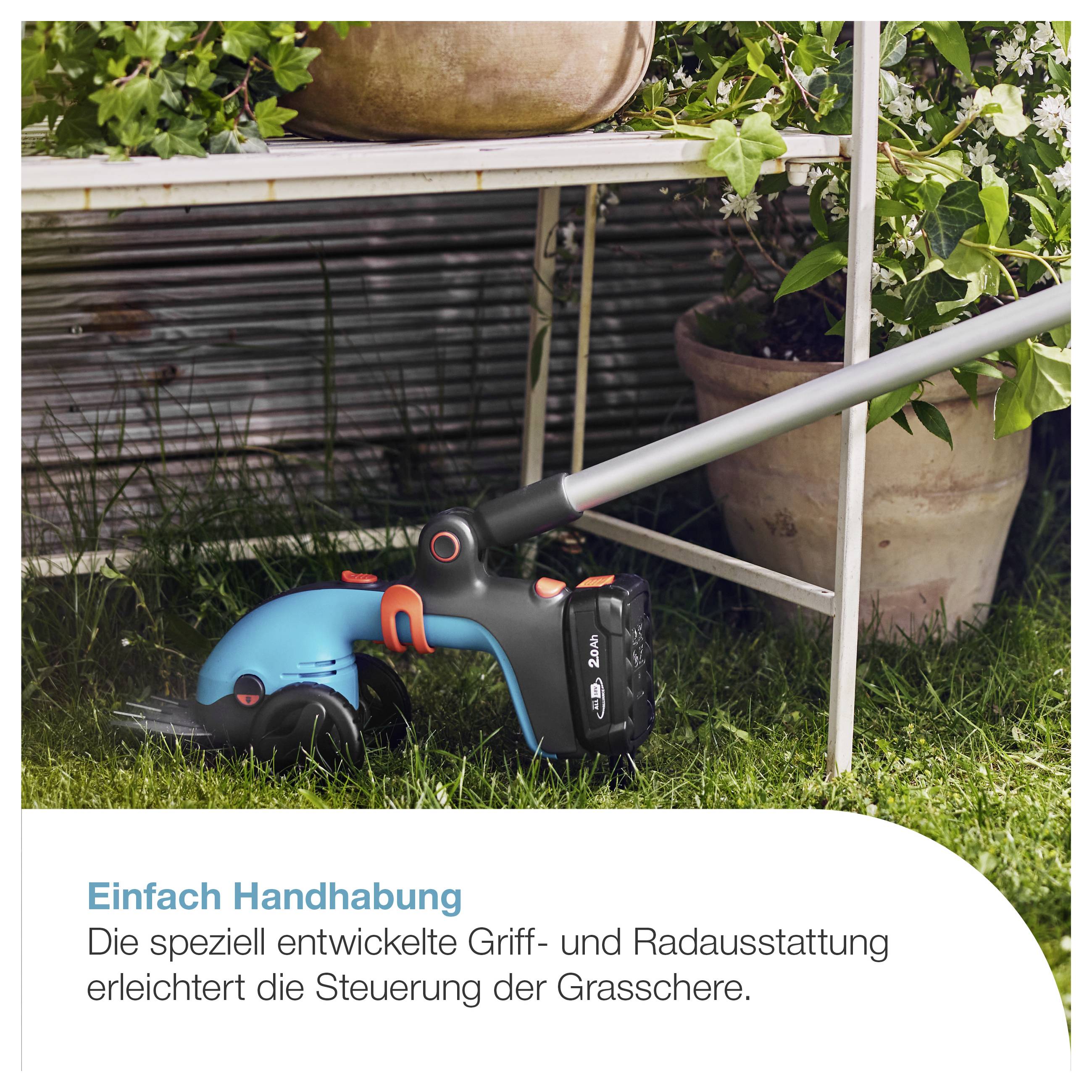 GARDENA 14752-55 Akku-Grasscheren-Set PowerCut 20/18V P4A solo akumulátor nůžky na trávu Li-Ion Vhodné pro (nůžky na trá-8