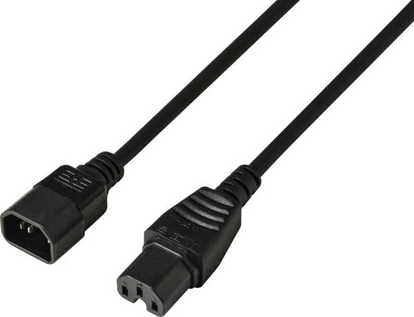 Sygonix SY-7154268 napájecí síťový kabel  černá 3.00 m