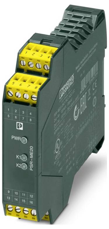 Phoenix Contact PSR-ME20-3NO-1NC-24DC-SC ochranné relé, 24 V/DC, 3 spínací kontakty, (š x v x h) 22.5 x 112.2 x 114.5 mm, 1301402, 1 ks