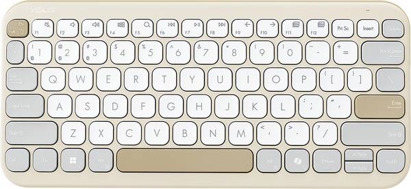 Asus KW100 KEYBOARD/BG/GE/81  klávesnice, přenos Bluetooth®, béžová, šedá, bílá