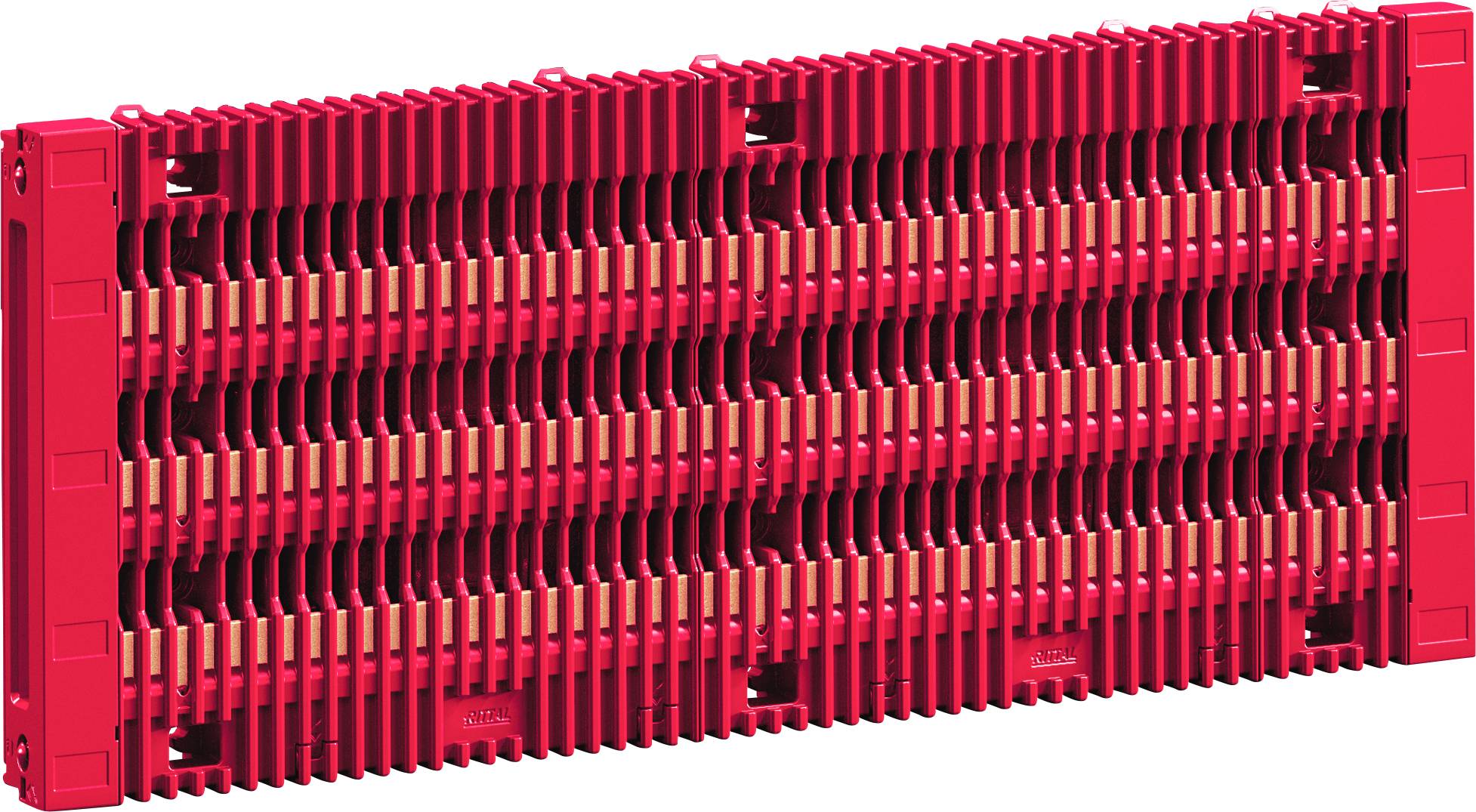 Rittal 9360064 RiLineX Board 550 a, 4pólový, 60 mm, vč. Přípojnic 3 x 5 mm, B: 505 mm modul sběrnicové lišty měď 1 ks