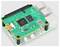 Raspberry Pi 4 Model B s připojeným zrychluvačem Google Coral USB s názvem 'Aiy Projects Vision Kit', který se používá pro projekty strojového učení.