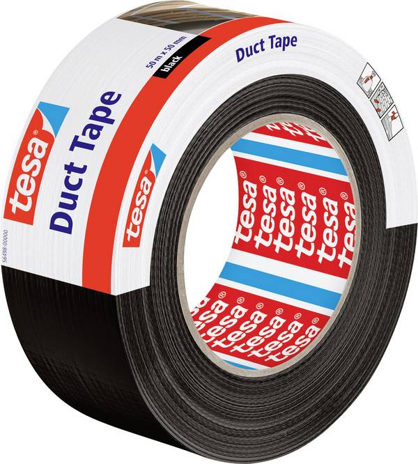 tesa  56498-00000-15 instalatérská izolační páska tesa® Duct tape černá (d x š) 50 m x 50 mm 1 ks