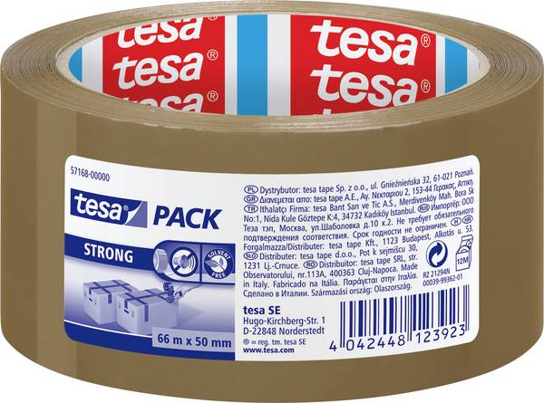 tesa  57168-00000-11 lepicí páska TESAPACK® světle žlutá (d x š) 66 m x 50 mm 1 ks