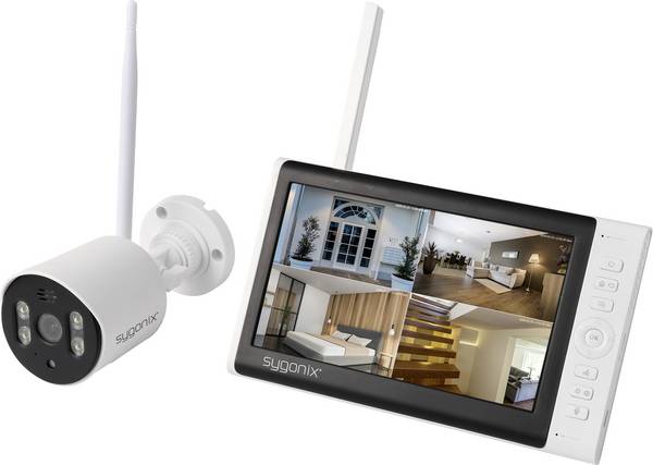 Sygonix  SY-7187100 bezdrátový-sada bezpečnostní kamery 4kanálový s 1 kamerou 1280 x 720 Pixel  2.4 GHz