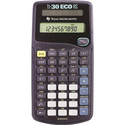 Vědecký kalkulátor s tlačítky pro různé matematické funkce a displejem zobrazujícím čísla '1234567890'.