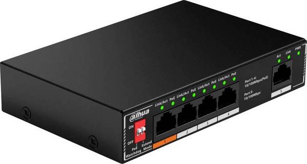 Dahua Technology DH-SF1005P DH-SF1005P síťový switch  1800 MBit/s funkce PoE