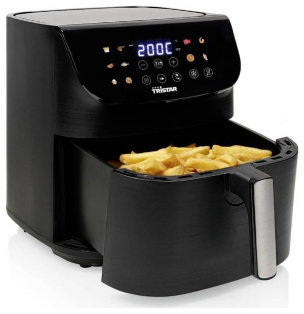Tristar FR-9073 horkovzdušná fritéza 9 l 1 800 W nepřilnavý povlak, Digitální časovač černá