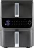 GourmetMaxx 16404 horkovzdušná fritéza 10 l 2500 W nepřilnavý povlak, bez BPA, Cool touch pouzdro, Digitální časovač, funkce grilování, horkovzdušný, multifunkční, recirkulační funkce, ochrana proti přehřátí, s displejem antracitová