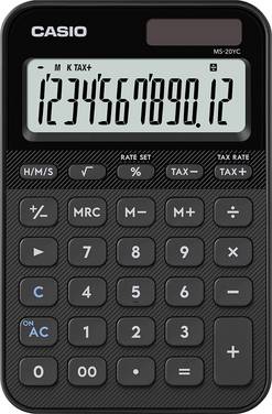 Casio Casio MS-20YC, Desktop, Einfacher Taschenrechner, Batterie/Solar, Schwarz  stolní kalkulačka, černá