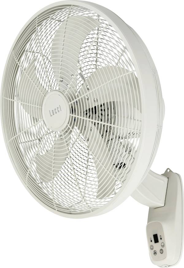 Lucci AIR Glide DC WV nástěnný ventilátor  36 W (Ø) 45 mm bílá