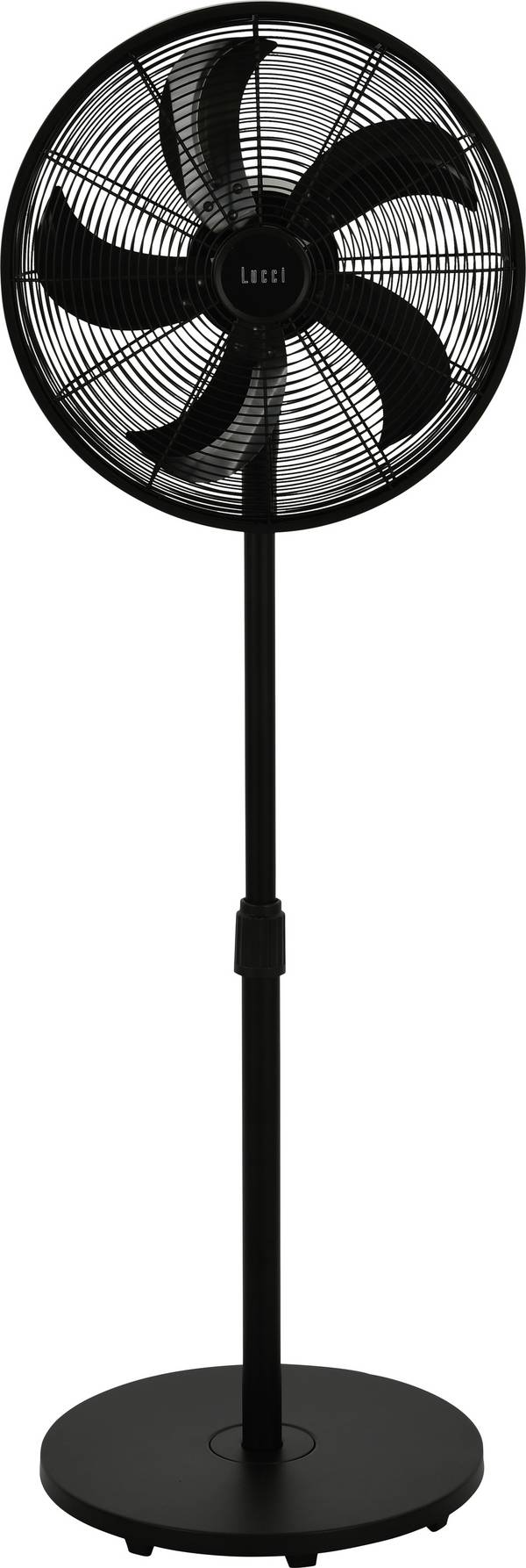 Lucci AIR Glide DC SV stojanový ventilátor  36 W (Ø) 45 mm černá s časovačem, výškově nastaveitelné