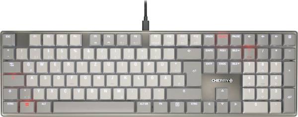 CHERRY CHERRY TAS KEY KC 500 Corded, Mechanical kabelový klávesnice německá, QWERTZ šedá