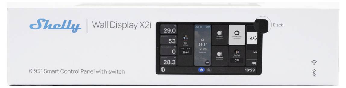 Shelly Wall Display X2i Black Shelly Nástěnný dotykový displej Wi-Fi, Bluetooth-16