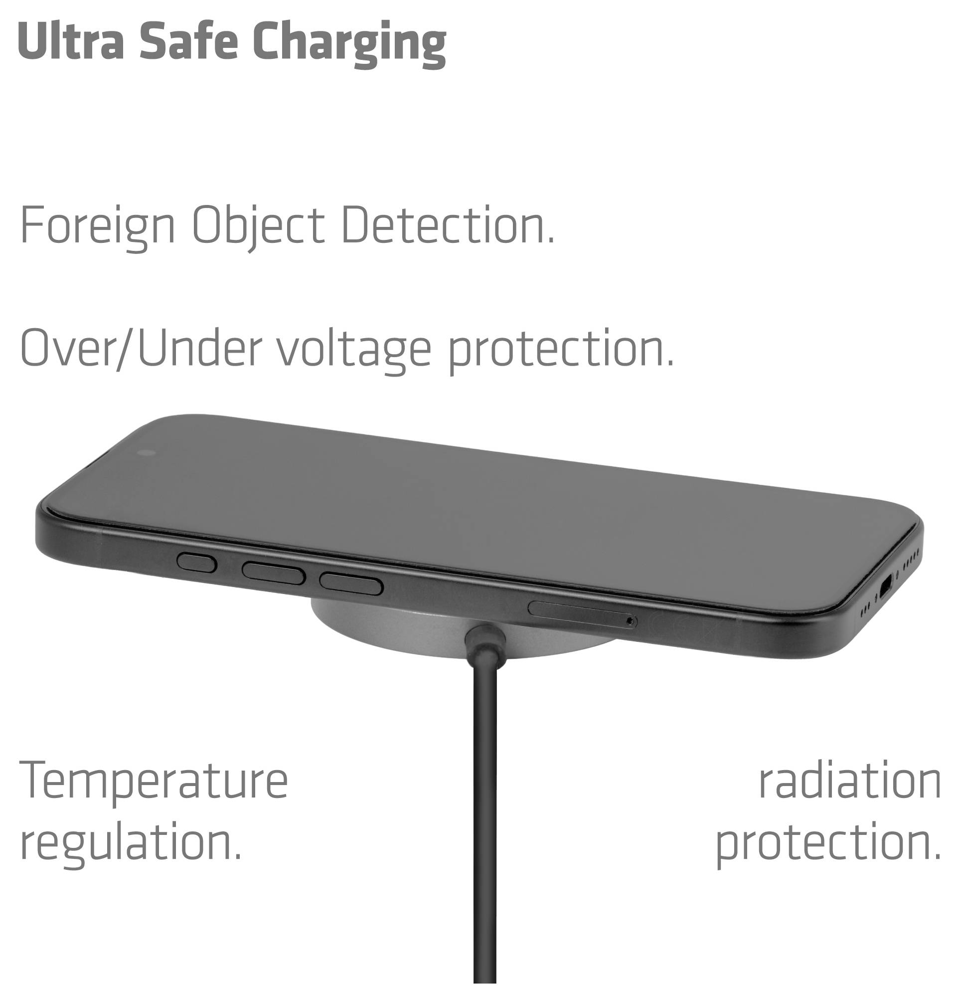 club3D bezdrátová indukční nabíječka 25 W Qi2 USB-C 25Wa CAC-3027 Výstup Qi standard černá-4
