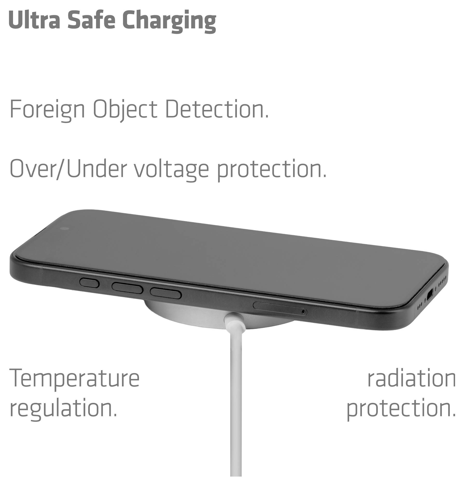 club3D bezdrátová indukční nabíječka 25 W Qi2 USB-C 25Wa CAC-3026 Výstup Qi standard bílá-4