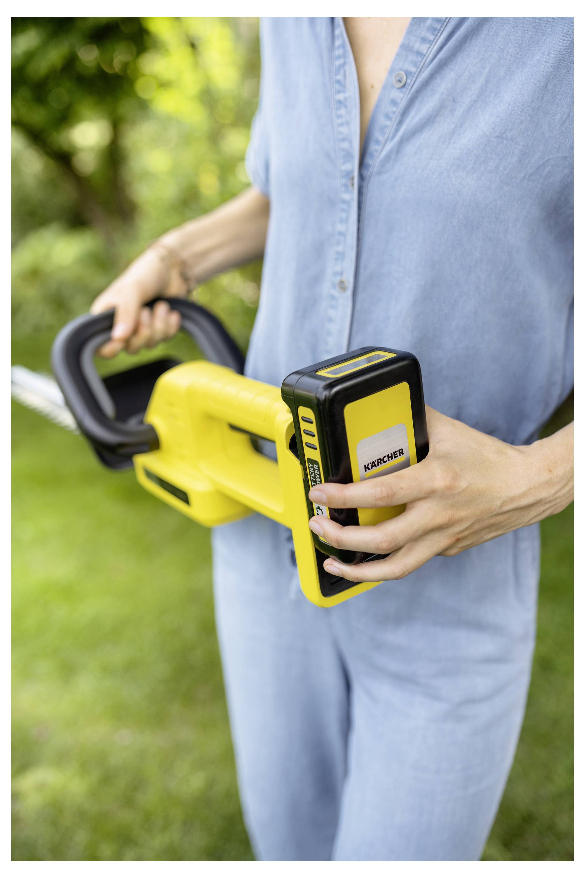 Kärcher Home & Garden HGE 2-18 Battery Set akumulátor Aku nůžky na živý plot + akumulátor, vč. nabíječky 18 V Li-Ion 450-5