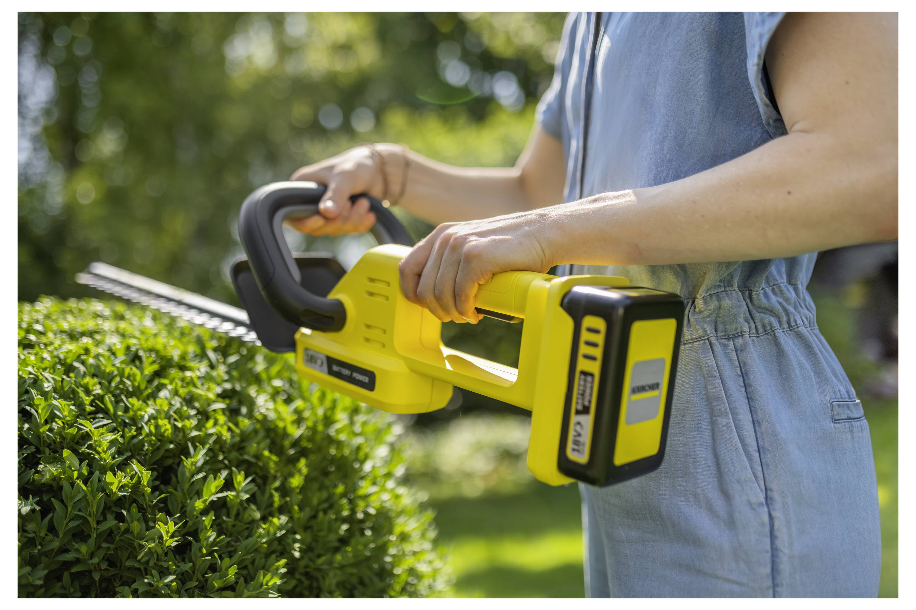 Kärcher Home & Garden HGE 2-18 Battery Set akumulátor Aku nůžky na živý plot + akumulátor, vč. nabíječky 18 V Li-Ion 450-7