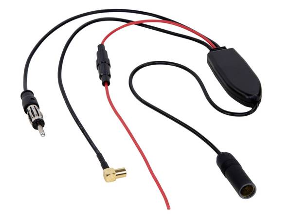 ACV adaptér pro autoanténu, DAB/UKW splitter  Zásuvka SMB  černá  151000-30