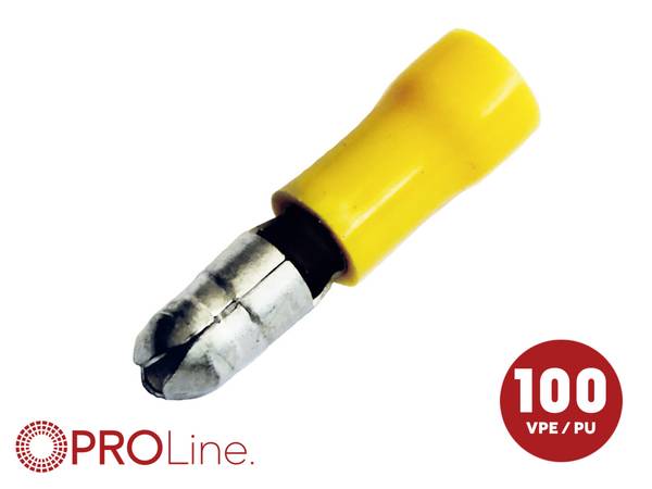ACV 340025-3-0-p kulatý faston krimpovací spojka 4.0 mm² 6.0 mm² Ø pin: 5.0 mm plná izolace žlutá 1 ks Piece